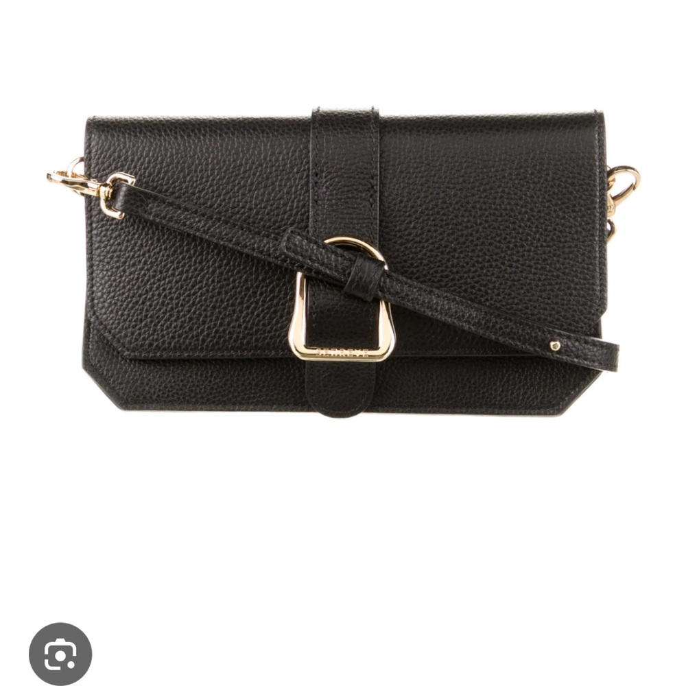 Senreve Elevee Phone Crossbody Piccola Noir with Gold